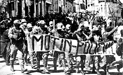 Reactionary demo provocation in Bolivia