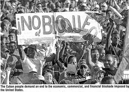 Anti-blockade defiance Cuba