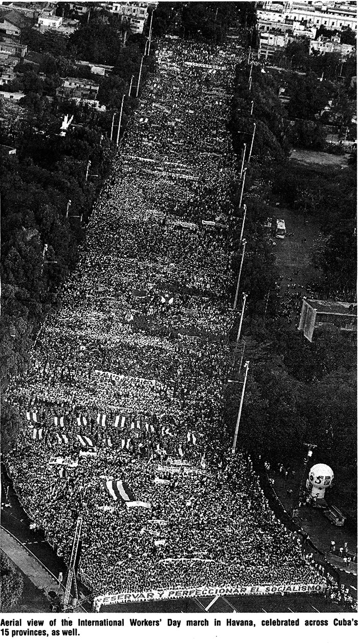 May Day 2012 giant March Havana Cuba