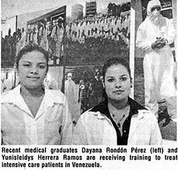 Cuban doctors working in Venezuela