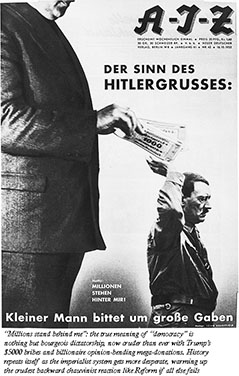 Hitler takes corporate money