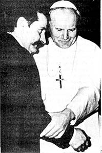 Reaction's Polish Pope conspires with Lech Walesa